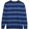 imageCOOFANDY Mens V Neck Sweater Lightweight Knitted Pullover SweatersNavystriped