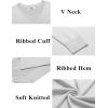 imageCOOFANDY Mens V Neck Sweater Lightweight Knitted Pullover SweatersWhite