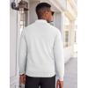 imageCOOFANDY Mens V Neck Sweater Lightweight Knitted Pullover SweatersWhite