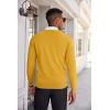 imageCOOFANDY Mens V Neck Sweater Lightweight Knitted Pullover SweatersYellow