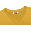 imageCOOFANDY Mens V Neck Sweater Lightweight Knitted Pullover SweatersYellow