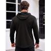 imageCOOFANDY Mens Workout Sweatshirts Long Sleeve Muscle Fit Athletic Gym Hoodies Pullover1 Black