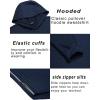 imageCOOFANDY Mens Workout Sweatshirts Long Sleeve Muscle Fit Athletic Gym Hoodies PulloverNavy Blue