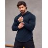 imageCOOFANDY Mens Workout Sweatshirts Long Sleeve Muscle Fit Athletic Gym Hoodies PulloverNavy Blue