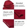 imageCOOFANDY Mens Workout Sweatshirts Long Sleeve Muscle Fit Athletic Gym Hoodies PulloverWine Red 1