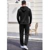 imageCOOFANDY Sweatsuits for Men 2 Piece Tracksuit Casual Athletic Jogging Suit Hooded SetBlack