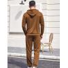 imageCOOFANDY Sweatsuits for Men 2 Piece Tracksuit Casual Athletic Jogging Suit Hooded SetBrown