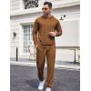 imageCOOFANDY Sweatsuits for Men 2 Piece Tracksuit Casual Athletic Jogging Suit Hooded SetBrown