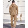 imageCOOFANDY Sweatsuits for Men 2 Piece Tracksuit Casual Athletic Jogging Suit Hooded SetKhaki