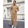 imageCOOFANDY Sweatsuits for Men 2 Piece Tracksuit Casual Athletic Jogging Suit Hooded SetKhaki