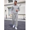 imageCOOFANDY Sweatsuits for Men 2 Piece Tracksuit Casual Athletic Jogging Suit Hooded SetLight Grey