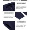 imageCOOFANDY Sweatsuits for Men 2 Piece Tracksuit Casual Athletic Jogging Suit Hooded SetNavy Blue