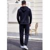 imageCOOFANDY Sweatsuits for Men 2 Piece Tracksuit Casual Athletic Jogging Suit Hooded SetNavy Blue