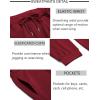 imageCOOFANDY Sweatsuits for Men 2 Piece Tracksuit Casual Athletic Jogging Suit Hooded SetWine Red