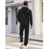 imageCOOFANDY Sweatsuits for Men 2 Piece tracksuit Sets Full Zip Hoodie Sweatpants for Men Casual Sports Jogging Suits S4XLBlack