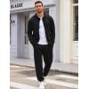 imageCOOFANDY Sweatsuits for Men 2 Piece tracksuit Sets Full Zip Hoodie Sweatpants for Men Casual Sports Jogging Suits S4XLBlack