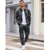 imageCOOFANDY Sweatsuits for Men 2 Piece tracksuit Sets Full Zip Hoodie Sweatpants for Men Casual Sports Jogging Suits S4XLBlack Camo