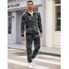 imageCOOFANDY Sweatsuits for Men 2 Piece tracksuit Sets Full Zip Hoodie Sweatpants for Men Casual Sports Jogging Suits S4XLBlack Camo