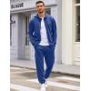 imageCOOFANDY Sweatsuits for Men 2 Piece tracksuit Sets Full Zip Hoodie Sweatpants for Men Casual Sports Jogging Suits S4XLBlue
