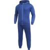 imageCOOFANDY Sweatsuits for Men 2 Piece tracksuit Sets Full Zip Hoodie Sweatpants for Men Casual Sports Jogging Suits S4XLBlue