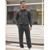 imageCOOFANDY Sweatsuits for Men 2 Piece tracksuit Sets Full Zip Hoodie Sweatpants for Men Casual Sports Jogging Suits S4XLDark Grey