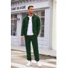 imageCOOFANDY Sweatsuits for Men 2 Piece tracksuit Sets Full Zip Hoodie Sweatpants for Men Casual Sports Jogging Suits S4XLGreen