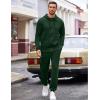 imageCOOFANDY Sweatsuits for Men 2 Piece tracksuit Sets Full Zip Hoodie Sweatpants for Men Casual Sports Jogging Suits S4XLGreen