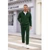 imageCOOFANDY Sweatsuits for Men 2 Piece tracksuit Sets Full Zip Hoodie Sweatpants for Men Casual Sports Jogging Suits S4XLGreen