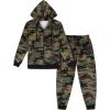 imageCOOFANDY Sweatsuits for Men 2 Piece tracksuit Sets Full Zip Hoodie Sweatpants for Men Casual Sports Jogging Suits S4XLGreen Camo