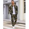 imageCOOFANDY Sweatsuits for Men 2 Piece tracksuit Sets Full Zip Hoodie Sweatpants for Men Casual Sports Jogging Suits S4XLGreen Camo