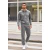 imageCOOFANDY Sweatsuits for Men 2 Piece tracksuit Sets Full Zip Hoodie Sweatpants for Men Casual Sports Jogging Suits S4XLGrey