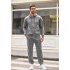 imageCOOFANDY Sweatsuits for Men 2 Piece tracksuit Sets Full Zip Hoodie Sweatpants for Men Casual Sports Jogging Suits S4XLGrey