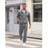 imageCOOFANDY Sweatsuits for Men 2 Piece tracksuit Sets Full Zip Hoodie Sweatpants for Men Casual Sports Jogging Suits S4XLGrey