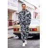imageCOOFANDY Sweatsuits for Men 2 Piece tracksuit Sets Full Zip Hoodie Sweatpants for Men Casual Sports Jogging Suits S4XLGrey Camo