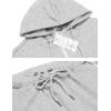 imageCOOFANDY Sweatsuits for Men 2 Piece tracksuit Sets Full Zip Hoodie Sweatpants for Men Casual Sports Jogging Suits S4XLLight Grey
