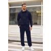 imageCOOFANDY Sweatsuits for Men 2 Piece tracksuit Sets Full Zip Hoodie Sweatpants for Men Casual Sports Jogging Suits S4XLNavy Blue