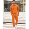 imageCOOFANDY Sweatsuits for Men 2 Piece tracksuit Sets Full Zip Hoodie Sweatpants for Men Casual Sports Jogging Suits S4XLSafety Orange