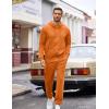 imageCOOFANDY Sweatsuits for Men 2 Piece tracksuit Sets Full Zip Hoodie Sweatpants for Men Casual Sports Jogging Suits S4XLSafety Orange