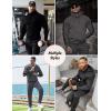 imageCOOFANDY Tracksuit Mens with Zipper Pockets Full Zip Hoodie Sweatsuit 2 Pieces Running Jogging Sports Casual Sweat SuitsAblack