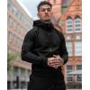 imageCOOFANDY Tracksuit Mens with Zipper Pockets Full Zip Hoodie Sweatsuit 2 Pieces Running Jogging Sports Casual Sweat SuitsAblack