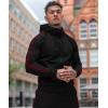 imageCOOFANDY Tracksuit Mens with Zipper Pockets Full Zip Hoodie Sweatsuit 2 Pieces Running Jogging Sports Casual Sweat SuitsBblack