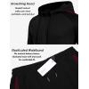 imageCOOFANDY Tracksuit Mens with Zipper Pockets Full Zip Hoodie Sweatsuit 2 Pieces Running Jogging Sports Casual Sweat SuitsBblack