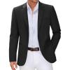 imageCOOFANDY Men Casual Blazer Sport Coats Slim Fit Lightweight Business Two Button Suit JacketsBlack
