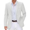 imageCOOFANDY Men Casual Blazer Sport Coats Slim Fit Lightweight Business Two Button Suit JacketsWhite