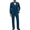 imageCOOFANDY Mens 3 Pieces Suit Classic One Button Single Breasted Slim Fit Blazer Jacket Vest Pants Set Wedding BusinesDark Blue