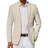 imageCOOFANDY Mens Casual Blazer Lightweight Sport Coat One Button Suit JacketBeige