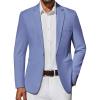imageCOOFANDY Mens Casual Blazer Lightweight Sport Coat One Button Suit JacketRoyal Blue
