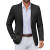 imageCOOFANDY Mens Casual Blazer Lightweight Sport Coats Two Buttons Slim Fit Suit Jacket for Business Wedding DressBlack