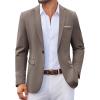 imageCOOFANDY Mens Casual Blazer One Button Sport Coats Lightweight Suit JacketTea Grey