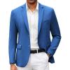 imageCOOFANDY Mens Casual Blazer Slim Fit Suit Jacket Lightweight Knit Sport Coat Two Button Blazer JacketRoyal Blue